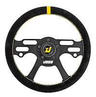 Ultimate Lightweight Suede Grip Racing Steering Wheel [13 in. Dia 4-Spoke]