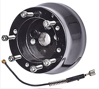 Steering Wheel Adapter for 1967-1994 GM/Chevy Steering Columns w/3/4 in. x 36 Spline Shaft [Black Billet Aluminum]