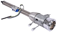 Floor Shift Tilt Keyed Steering Column [Universal, 32 in., 2 in. Diameter, 1 in. DD, Natural]