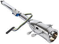 Universal Floor Shift Tilt Keyed Steering Column, Chrome, 2 in. Diameter, 28 in. Length
