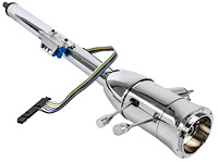 Universal Floor Shift Tilt Keyed Steering Column, Chrome, 2 in. Diameter, 30 in. Length