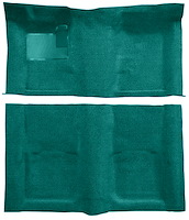 Molded Loop Carpet for 1967-1969 Chevrolet Camaro, Pontiac Firebird [OE-Style Jute Backing, Aqua]