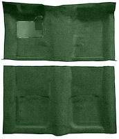 Molded Loop Carpet for 1967-1969 Chevrolet Camaro, Pontiac Firebird [OE-Style Jute Backing, Dark Green]