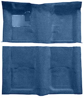 Molded Loop Carpet for 1967-1969 Chevrolet Camaro, Pontiac Firebird [OE-Style Jute Backing, Medium Blue]