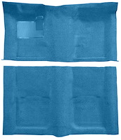Molded Loop Carpet for 1967-1969 Chevrolet Camaro, Pontiac Firebird [OE-Style Jute Backing, Bright Blue]