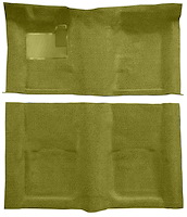 Molded Loop Carpet for 1967-1969 Chevrolet Camaro, Pontiac Firebird [OE-Style Jute Backing, Ivy Gold]