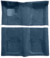 Molded Loop Carpet for 1967-1969 Chevrolet Camaro, Pontiac Firebird [OE-Style Jute Backing, Dark Blue]
