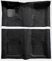 Molded Loop Carpet for 1967-1969 Chevrolet Camaro, Pontiac Firebird [Mass Backing, Black]