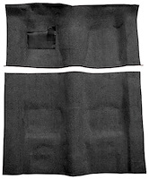 Molded Loop Carpet for 1970-1973 Chevrolet Camaro, Pontiac Firebird [OE-Style Jute Backing, Automatic Transmission, Black]