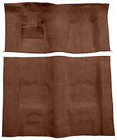 Molded Loop Carpet for 1970-1973 Chevrolet Camaro, Pontiac Firebird [OE-Style Jute Backing, Automatic Transmission, Dark Brown]