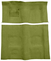 Molded Loop Carpet for 1970-1973 Chevrolet Camaro, Pontiac Firebird [OE-Style Jute Backing, Automatic Transmission, Moss Green]