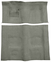 Molded Loop Carpet for 1970-1973 Chevrolet Camaro, Pontiac Firebird [OE-Style Jute Backing, Automatic Transmission, Silver]