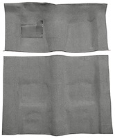 Molded Loop Carpet for 1970-1973 Chevrolet Camaro, Pontiac Firebird [Jute Backing, Automatic Transmission, Gunmetal Gray]