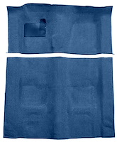 Molded Loop Carpet for 1970-1973 Chevrolet Camaro, Pontiac Firebird [OE-Style Jute Backing, 4-Speed Transmission, Medium Blue]