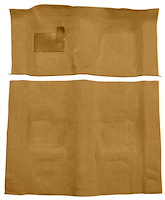Molded Loop Carpet for 1970-1973 Chevrolet Camaro, Pontiac Firebird [OE-Style Jute Backing, 4-Speed Transmission, Medium Saddle]