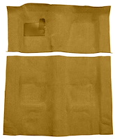 Molded Loop Carpet for 1970-1973 Chevrolet Camaro, Pontiac Firebird [OE-Style Jute Backing, 4-Speed Transmission, Gold]