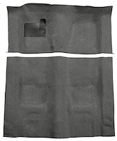 Molded Loop Carpet for 1970-1973 Chevrolet Camaro, Pontiac Firebird [OE-Style Jute Backing, 4-Speed Transmission, Gunmetal Gray]