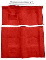 Molded Loop Carpet Kit for 1970-1972 Chevrolet Camaro, Pontiac Firebird [Mass Backing, Automatic Transmission, Red]