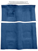 Molded Loop Carpet Kit for 1970-1972 Chevrolet Camaro, Pontiac Firebird [Mass Backing, Automatic Transmission, Medium Blue]