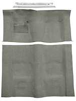 Molded Loop Carpet Kit for 1973 Chevrolet Camaro, Pontiac Firebird [Mass Backing, Automatic Transmission, Silver]