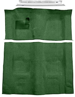 Molded Loop Carpet Kit for 1970-1973 Chevrolet Camaro, Pontiac Firebird [Mass Backing, 4-Speed Transmission, Dark Green]