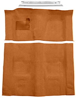 Orange Molded Loop Carpet Kit w/Door Sill Plates for 1970-1973 Chevy Camaro, Pontiac Firebird [4-Speed Transmission]