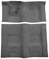 Molded Cut Pile Carpet for 1974-1975 Chevy Camaro, Pontiac Firebird [OE-Style Jute Backing, Automatic Transmission, Medium Gray]