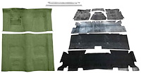 Willow Green Molded Cut Pile Carpet Kit for 1974-1975 Chevrolet Camaro, Pontiac Firebird [Automatic Transmission]