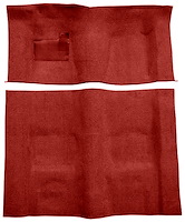 Molded Cut Pile Carpet for 1974-1975 Chevrolet Camaro, Pontiac Firebird [OE-Style Jute Backing, Automatic Transmission, Oxblood]