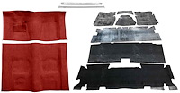 Oxblood Molded Cut Pile Carpet Kit for 1974-1975 Chevrolet Camaro, Pontiac Firebird [Automatic Transmission]