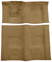 Molded Cut Pile Carpet for 1974-1975 Chevy Camaro, Pontiac Firebird [OE-Style Jute Backing, Auto Transmission, Medium Doeskin]