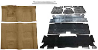 Medium Doeskin Molded Cut Pile Carpet Kit for 1974-1975 Chevrolet Camaro, Pontiac Firebird [Automatic Transmission]
