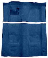 Molded Cut Pile Carpet for 1974-1975 Chevrolet Camaro, Pontiac Firebird [OE-Style Jute Backing, 4-Speed Transmission, Blue]