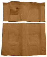 Molded Cut Pile Carpet for 1974-1975 Chevrolet Camaro, Pontiac Firebird [OE-Style Jute Backing, 4-Speed Transmission, Buckskin]
