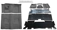 Medium Gray Molded Cut Pile Carpet Kit for 1974-1975 Chevrolet Camaro, Pontiac Firebird [4-Speed Transmission]