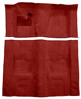 Molded Cut Pile Carpet for 1974-1975 Chevrolet Camaro, Pontiac Firebird [OE-Style Jute Backing, 4-Speed Transmission, Oxblood]