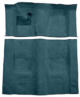 Molded Cut Pile Carpet for 1974-1975 Chevrolet Camaro, Pontiac Firebird [OE-Style Jute Backing, 4-Speed Transmission, Dark Blue]