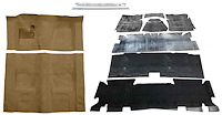 Medium Doeskin Molded Cut Pile Carpet Kit for 1974-1975 Chevrolet Camaro, Pontiac Firebird [4-Speed Transmission]