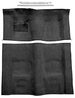 Black Molded-Cut-Pile Carpet Kit for 1974-1975 Chevrolet Camaro, Pontiac Firebird w/Automatic Transmission [Mass Backing]