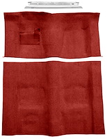 Oxblood Molded-Cut-Pile Carpet Kit for 1974-1975 Chevrolet Camaro, Pontiac Firebird w/Automatic Transmission [Mass Backing]