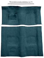 Dark Blue Molded-Cut-Pile Carpet Kit for 1974-1975 Chevrolet Camaro, Pontiac Firebird w/Automatic Transmission [Mass Backing]