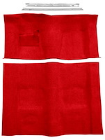 Flame Red Molded-Cut-Pile Carpet Kit for 1974-1975 Chevrolet Camaro, Pontiac Firebird w/Automatic Transmission [Mass Backing]