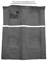 Medium Gray Molded-Cut-Pile Carpet Kit for 1974-1975 Chevrolet Camaro, Pontiac Firebird w/4-Speed Transmission [Mass Backing]