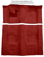 Oxblood Molded-Cut-Pile Carpet Kit for 1974-1975 Chevrolet Camaro, Pontiac Firebird w/4-Speed Transmission [Mass Backing]