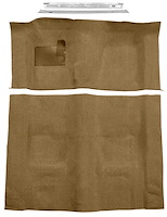Medium Doeskin Molded-Cut-Pile Carpet Kit for 1974-1975 Chevrolet Camaro, Pontiac Firebird w/4-Speed Transmission [Mass Backing]