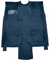 Molded Cut Pile Carpet for 1976-1981 Chevrolet Camaro, Pontiac Firebird [OE-Style Jute Backing, Column Shift, Dark Blue]