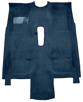 Molded Cut Pile Carpet for 1976-1981 Chevrolet Camaro, Pontiac Firebird [OE-Style Jute Backing, Floor Shift, Dark Blue]