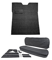 Carpet and Interior Upholstery Kit for 1947-1954 Chevrolet/GMC Regular Cab Truck w/o Gas Tank in Cab [Black]