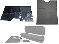 Carpet, Upholstery and Sound Deadener Kit for 1947-1954 Chevrolet/GMC Regular Cab Truck w/o Gas Tank in Cab [Gunmetal Gray/Gray]
