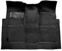 Molded Loop Carpet Fits Select 1960-1966 GM Regular Cab Trucks w/4-Speed [Mass Backing, Black]